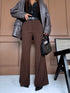 "GRACE LINE VS9006" fabric trousers - choco