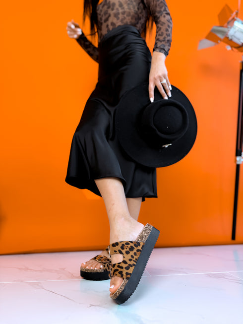 Slippers "CORK" PS32 - LEOPARD