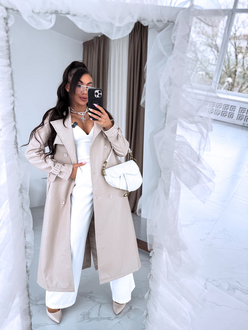 BĒŠS, ādas imitācijas trencis "POWER" FL08