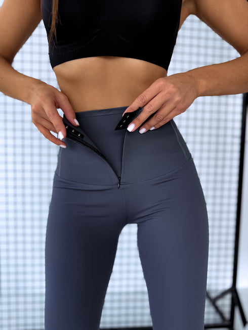 CORRECTIVE leggings "BLACK GOLD" - DARK GRAY