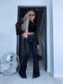 FLARED džinsa bikses "PURE NAVY BLUE" H3043