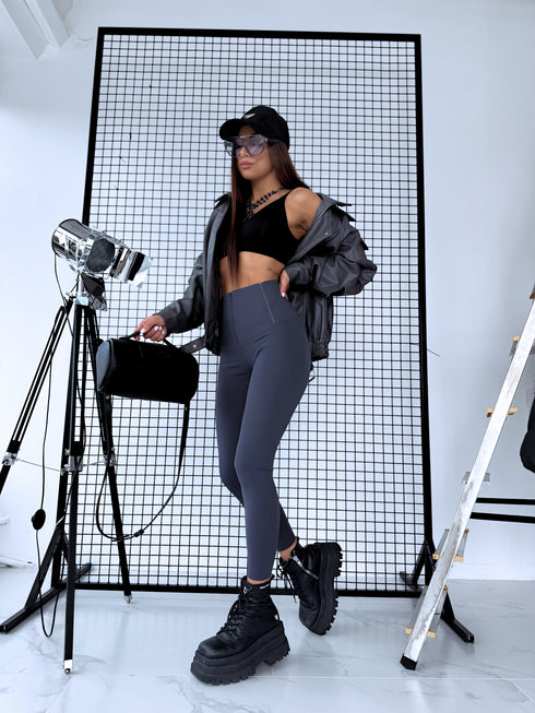 CORRECTIVE leggings "BLACK GOLD" - DARK GRAY