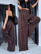 Fabric pants "AIR FLOW" 26155 - CHOCO