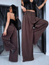 Fabric pants "AIR FLOW" 26155 - CHOCO