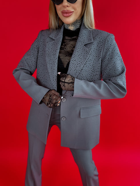 LUX set "GIRLS RULE 6448" - gray