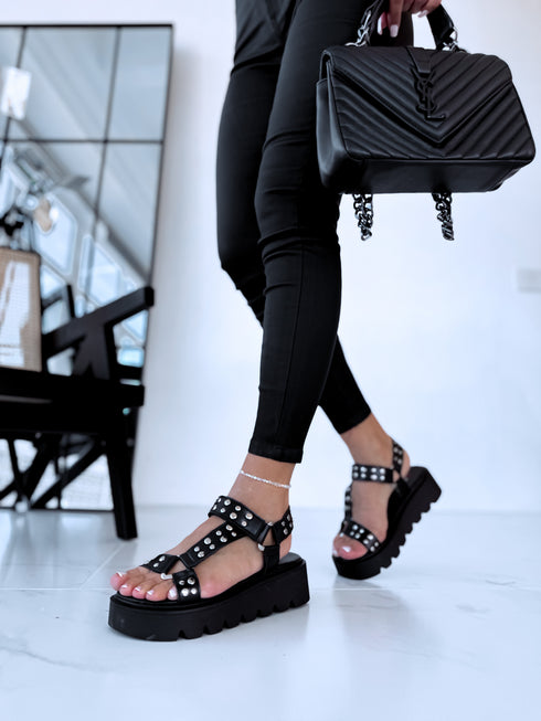 Sandals "SUDRABA KNIEDE AL19" - BLACK