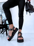 Sandals "SUDRABA KNIEDE AL19" - BLACK