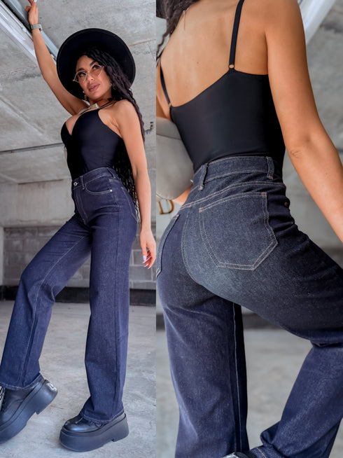 "CHAMPION C057" denim pants - dark blue