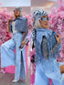 Denim vest "CRYSTAL MATCH" 56017 - BLUE