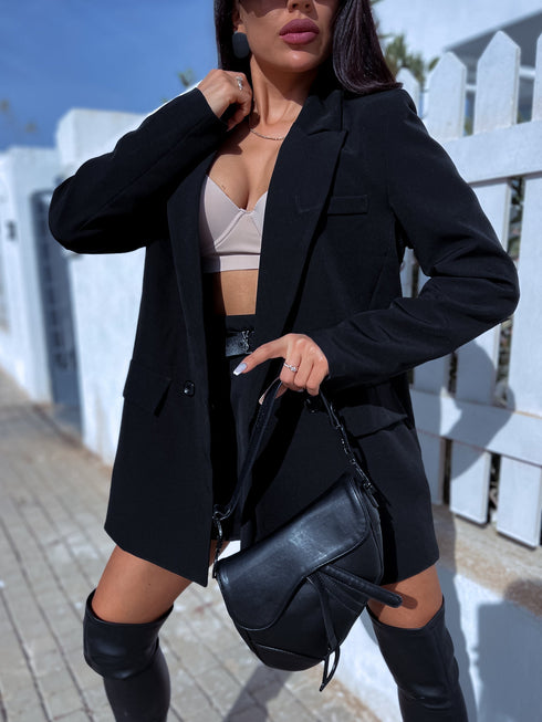 Oversize, classic jacket - BLACK PRE-ORDER