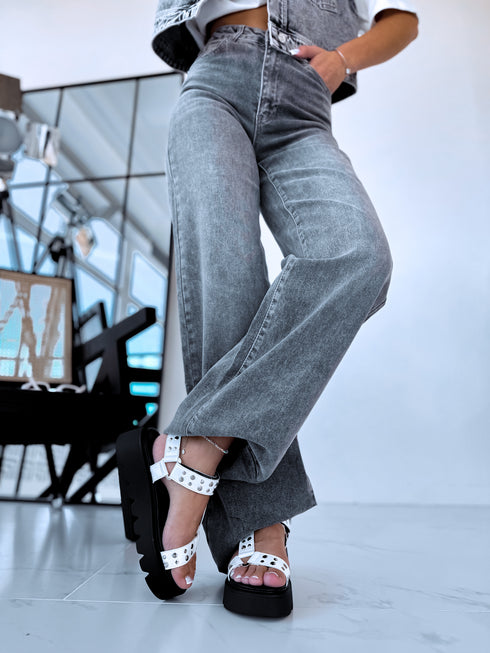 Sandals "SUDRABA KNIEDE AL19" - WHITE