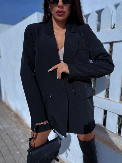 Oversize, classic jacket - BLACK PRE-ORDER