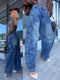 Jeans "BE BETTER" T6109 - BLUE