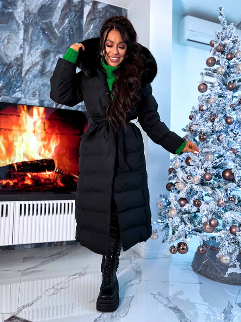 Ilgas viršutinis drabužis "CLIMATE ZONE" FC7529 - juoda IŠANKSTINIS UŽSAKYMAS