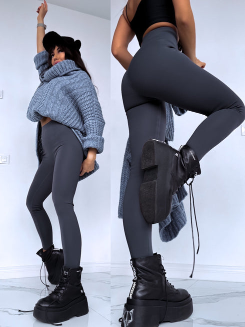 ТЕРМО леггинсы "PERFECT BODY LM819" - СЕРЫЕ ПРЕДЗАКАЗ