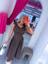 Dotted dress "VIP ACCESS" 1365 - CHOCO