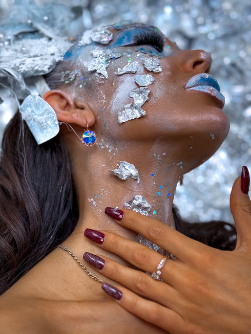 Auskari "Kristāla gliemežvāks"