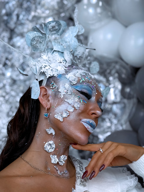 Серьги "Хрустальная бахрома"