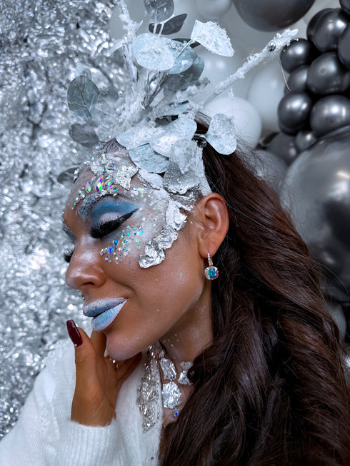 Серьги "Хрустальная бахрома"