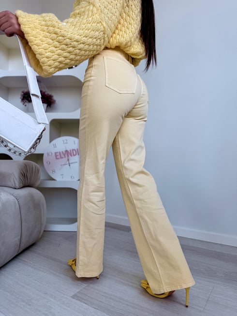 Džinsa bikses "BRIGHT FIT" 9440-71 - DZELTENAS