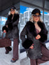 "GHOST TOWN 202332" coat - BLACK