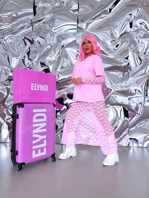 "DANGER" komplekts - kleita + džemperis - MAIGI ROZĀ