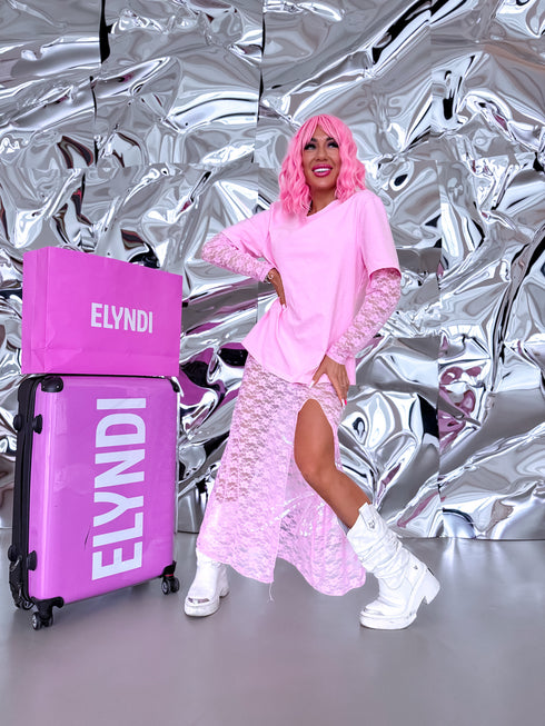 "DANGER" komplekts - kleita + džemperis - MAIGI ROZĀ