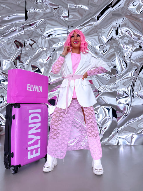 "DANGER" komplekts - kleita + džemperis - MAIGI ROZĀ