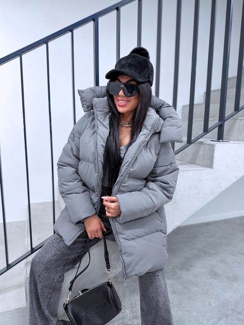 Удлинённая куртка "Mākonis" - ТЁМНО-СЕРАЯ