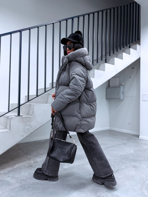 Удлинённая куртка "Mākonis" - ТЁМНО-СЕРАЯ