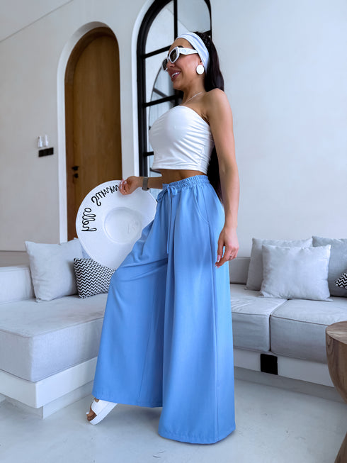 Pants "Excuse Me V58" - light blue