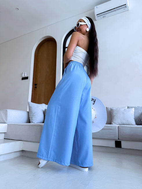 Pants "Excuse Me V58" - light blue