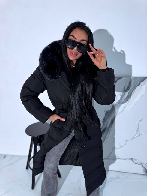 Ilgas viršutinis drabužis "CLIMATE ZONE" FC7529 - juoda IŠANKSTINIS UŽSAKYMAS