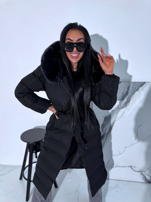 Ilgas viršutinis drabužis "CLIMATE ZONE" FC7529 - juoda IŠANKSTINIS UŽSAKYMAS