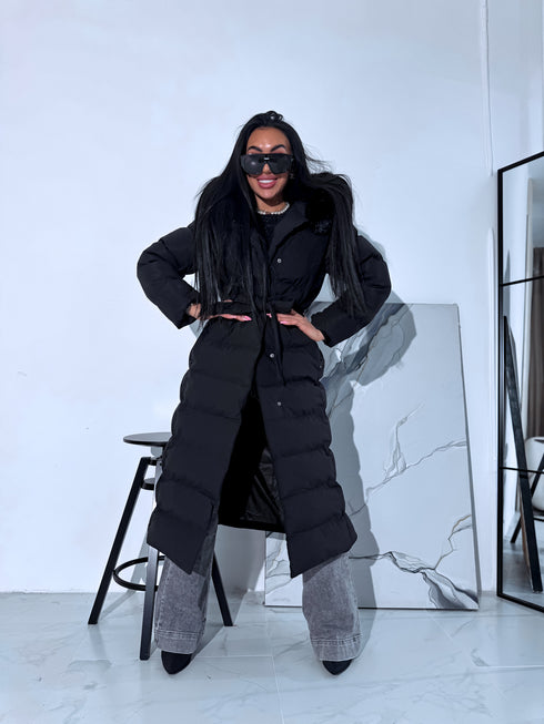 Ilgas viršutinis drabužis "CLIMATE ZONE" FC7529 - juoda IŠANKSTINIS UŽSAKYMAS