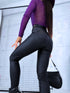 "GET IT" faux leather pants C9255-1 - BLACK