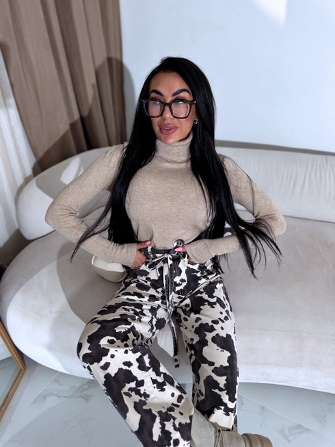 Classic turtleneck - DARK BEIGE