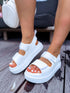 "RIBBON 430" Sandals - WHITE