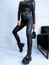 Black imitation leather trousers "WINTER BOOM" HM1005