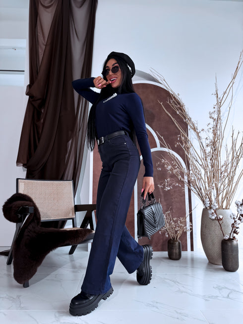 Джинсы "BLACK ICE DJ2497" - тёмно-синие ПРЕДЗАКАЗ