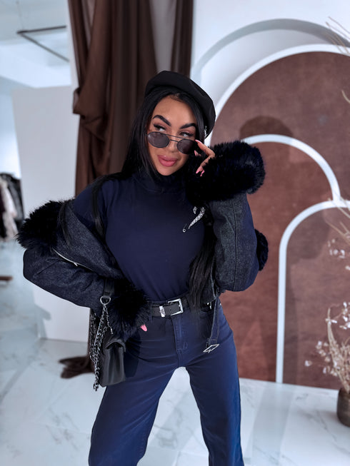 Classic turtleneck - NAVY BLUE