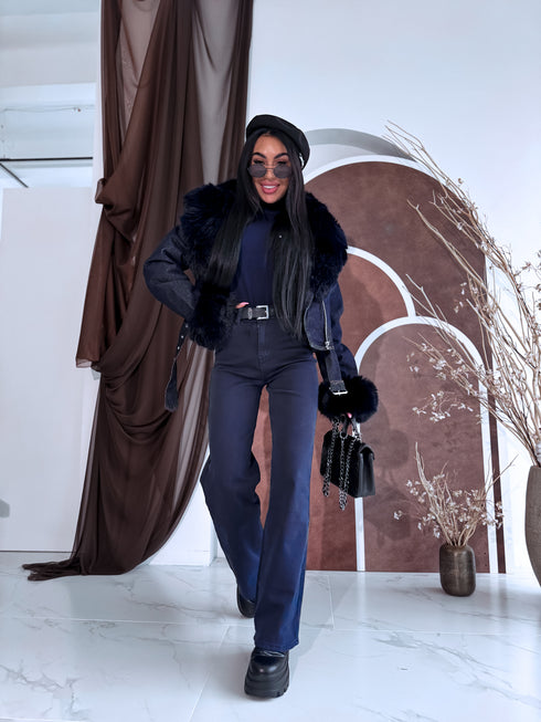 Джинсы "BLACK ICE DJ2497" - тёмно-синие ПРЕДЗАКАЗ