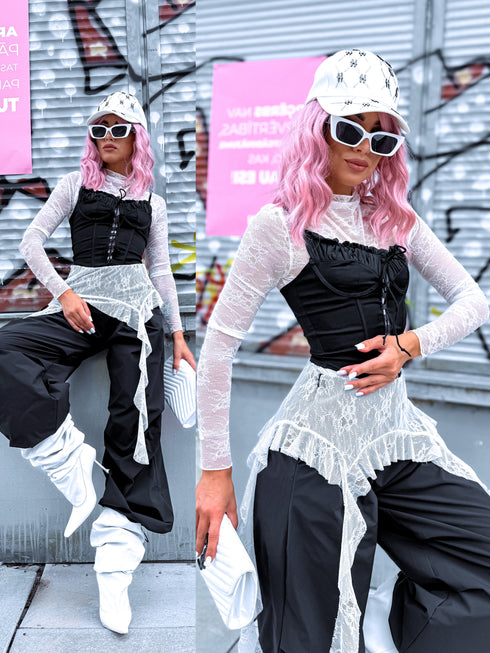 ЧЁРНЫЙ корсет "Pop Secret ST78"