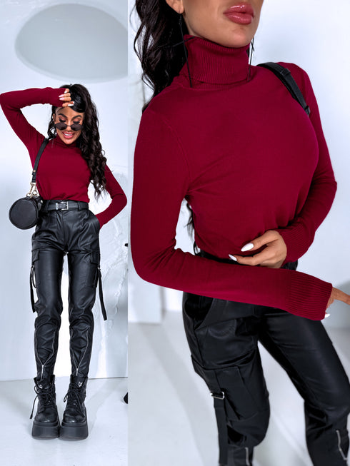 Classic turtleneck - BURGUNDY PRE-ORDER