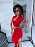 Elastic dress "BODY CONTOUR VD2101" - RED