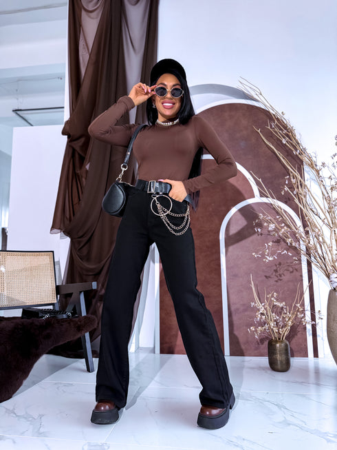 Джинсы "BLACK ICE DJ2497" - черные ПРЕДЗАКАЗ