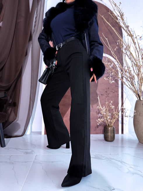 Джинсы "BLACK ICE DJ2497" - черные ПРЕДЗАКАЗ