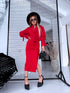 Elastic dress "BODY CONTOUR VD2101" - RED