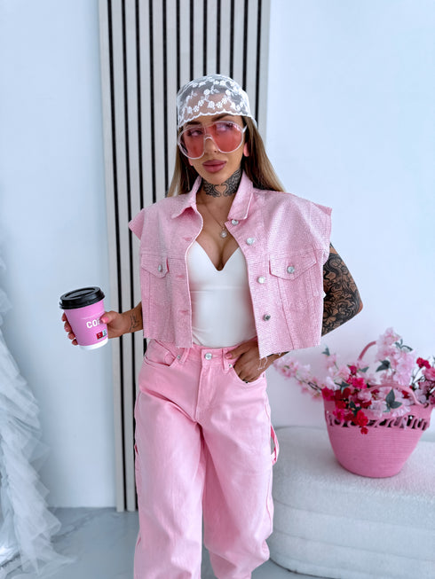 "ANGEL STAR F253" džinsa veste - maigi rozā