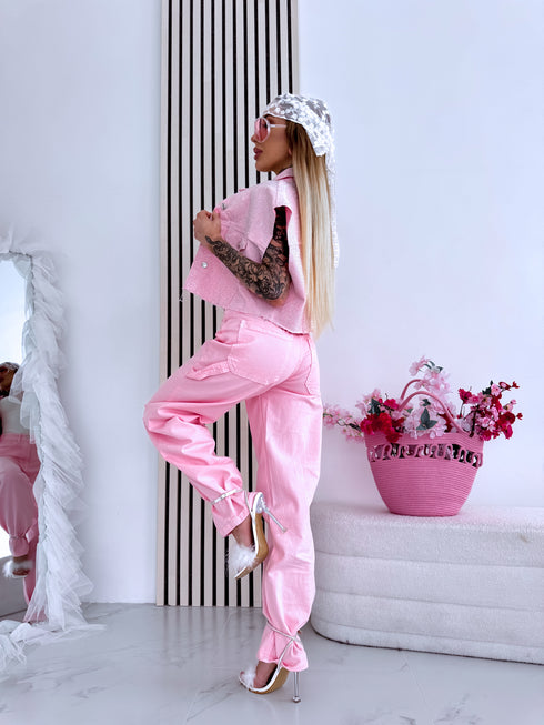 "ANGEL STAR F253" džinsa veste - maigi rozā